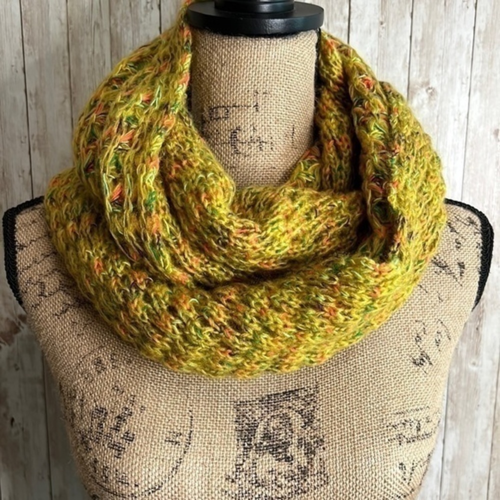 Tickled Pink Colorful Gold Scarf